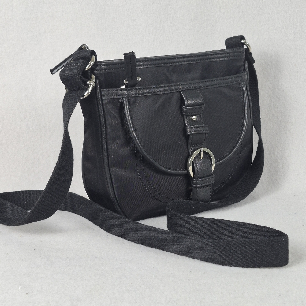 Clarks Women’s Black Leather Crossbody Bag – Excellent Condition